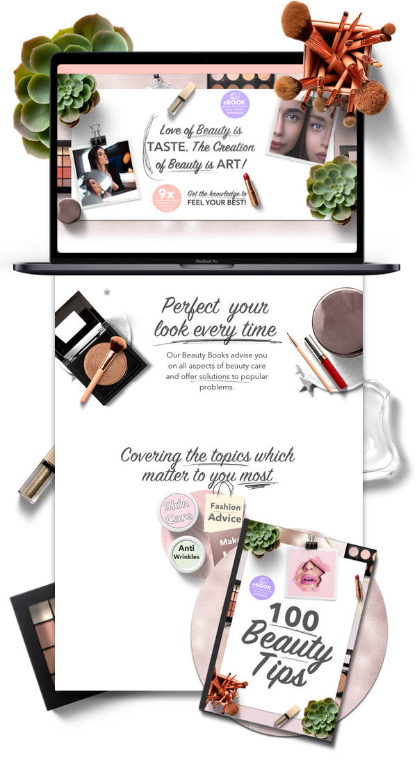 Beauty Ebooks Shopify Store & Ecommerce Business For Sale